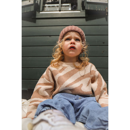 Darcy Sweater – Gebreide Trui met Zebra-Print