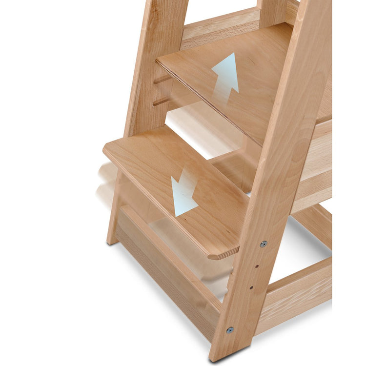 tiSsi® FELIX Leertoren voor Broers, Zussen & Tweelingen – Naturel Beukenhout by tiSsi ® Familie beginnt mit uns™