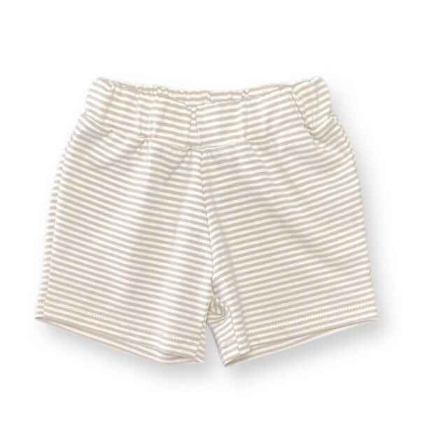 Shorts small stripes ivory