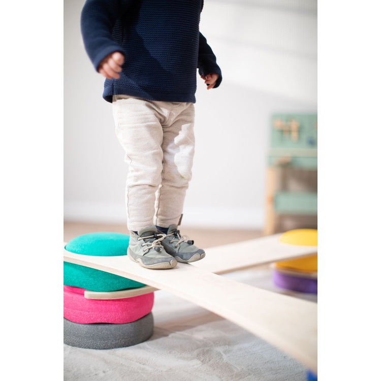 tiSsi® Balance Board Set – Bewegingsspeelgoed Compatibel met Stapelstein® by tiSsi ® Familie beginnt mit uns™
