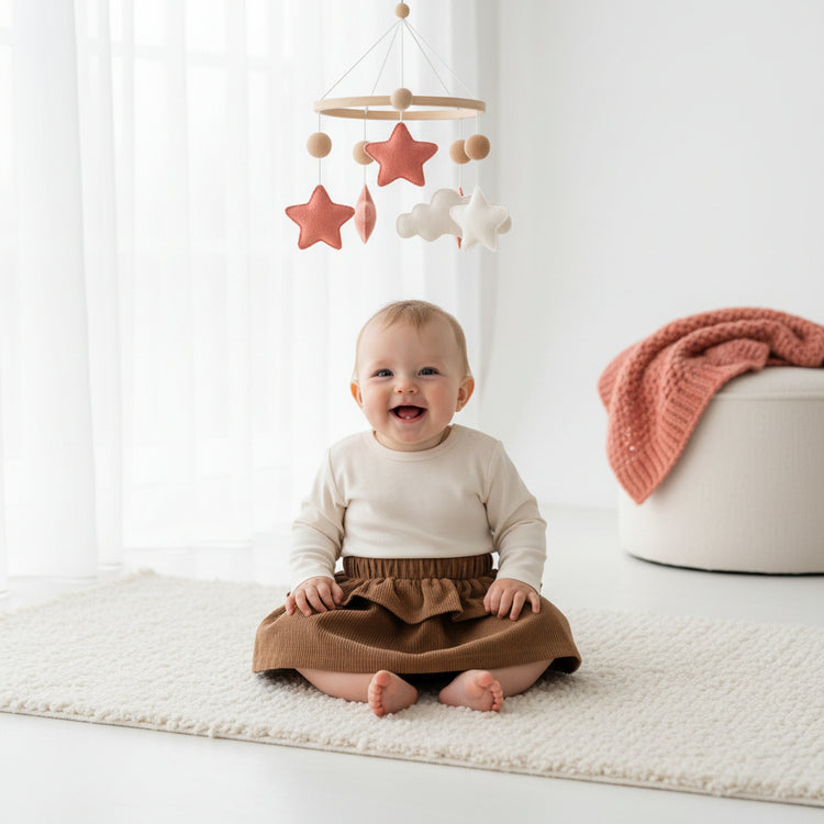 Rokje corduroy mini dark brown