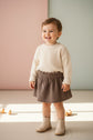 Corduroy Mini rokje Donkerbruin - Perfect voor Elke Gelegenheid en Trendy Look by Feathers®