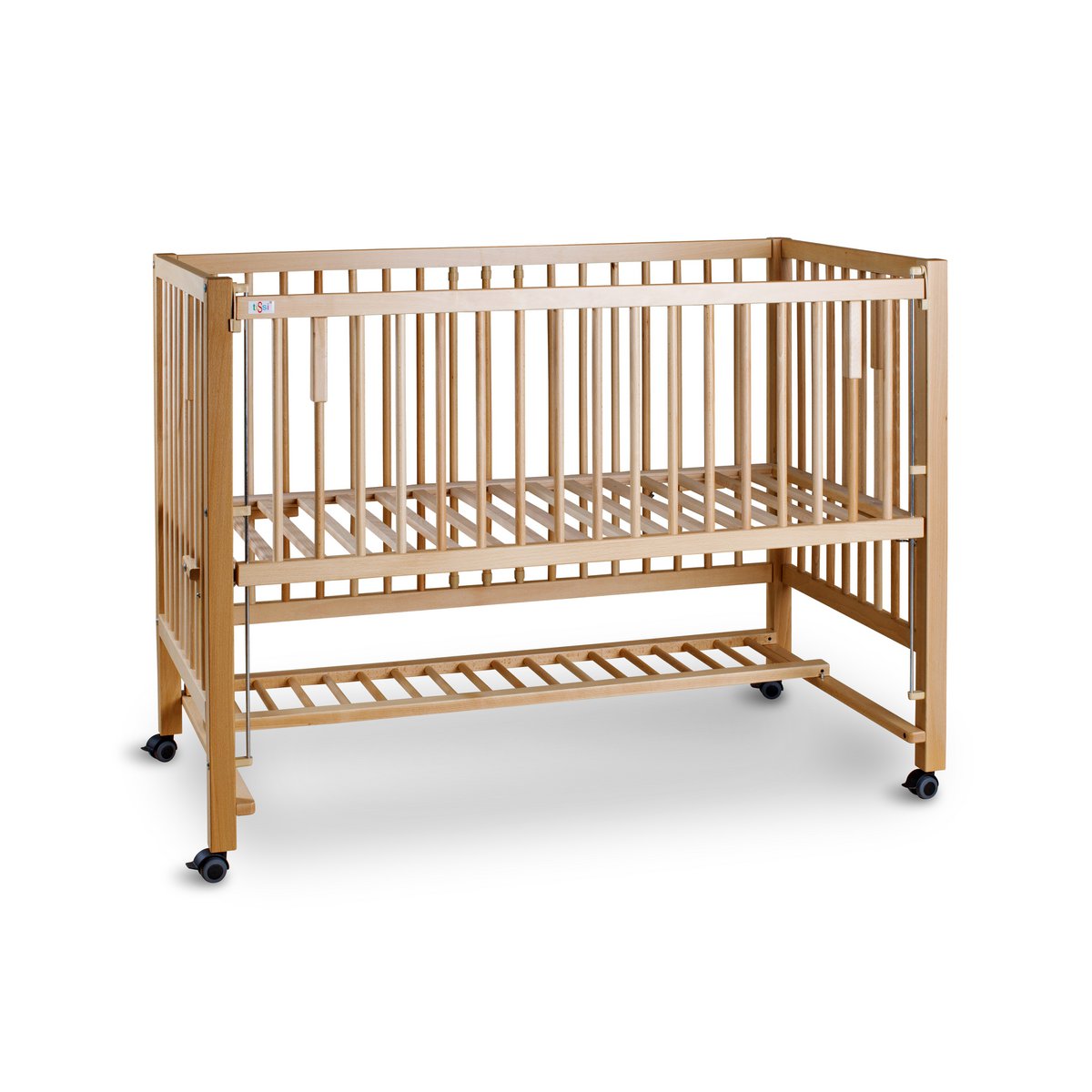 tiSsi® Hajo XXL Aanschuifbed & Wieg 120x60 cm – Naturel Beukenhout by tiSsi ® Familie beginnt mit uns™