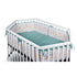tiSsi® Boxkleed 6-Hoekige Box – Mint Wonderful World | 93x133 cm by tiSsi ® Familie beginnt mit uns™
