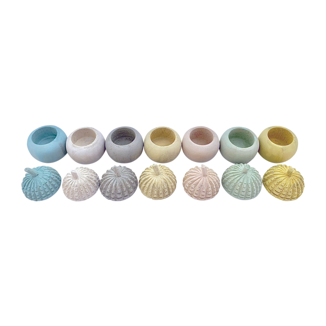 Mini Pasteltinten Eikelbekertjes 7-delig | Papoose by Papoose