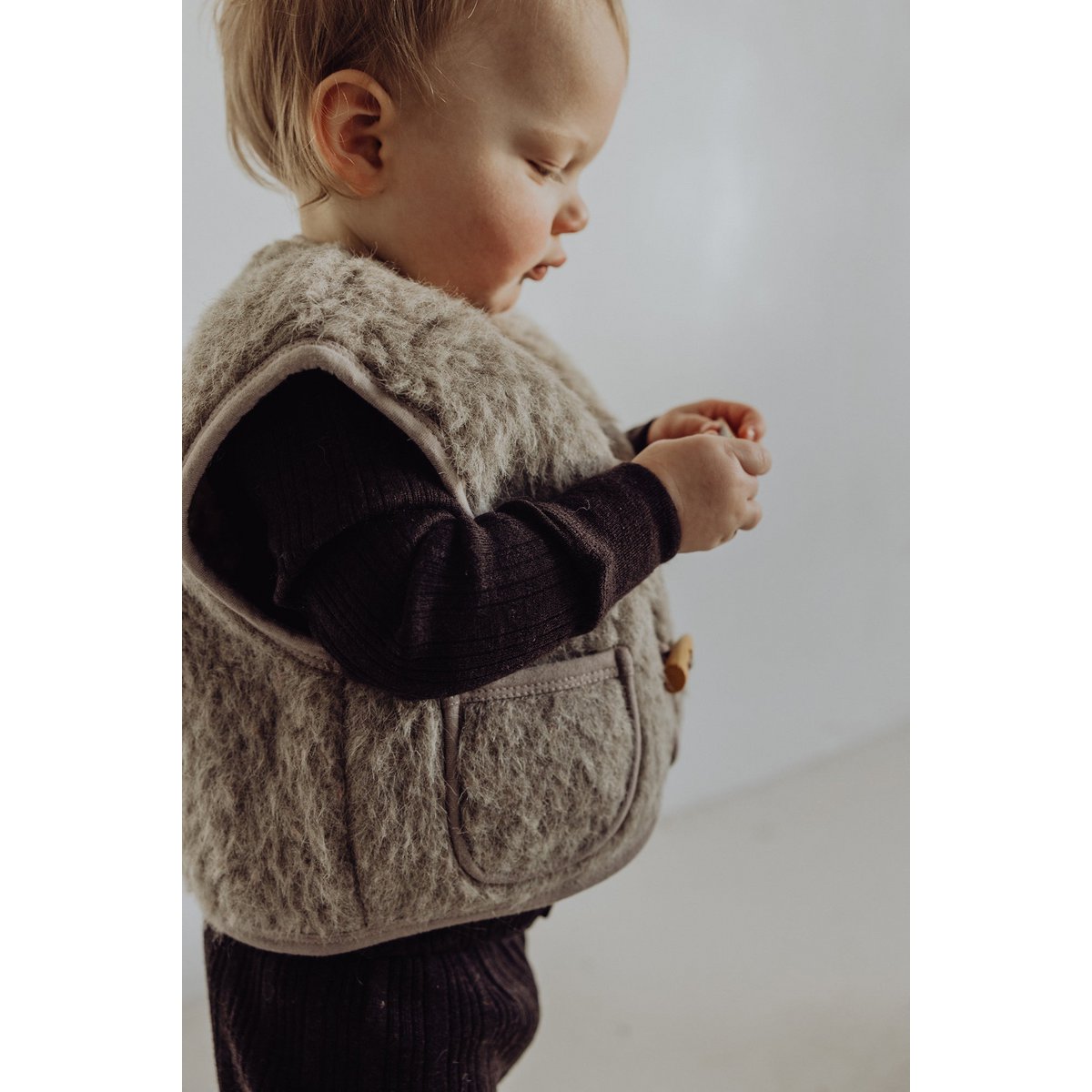 Wollen Sherpa Babyvest – Zacht En Warm