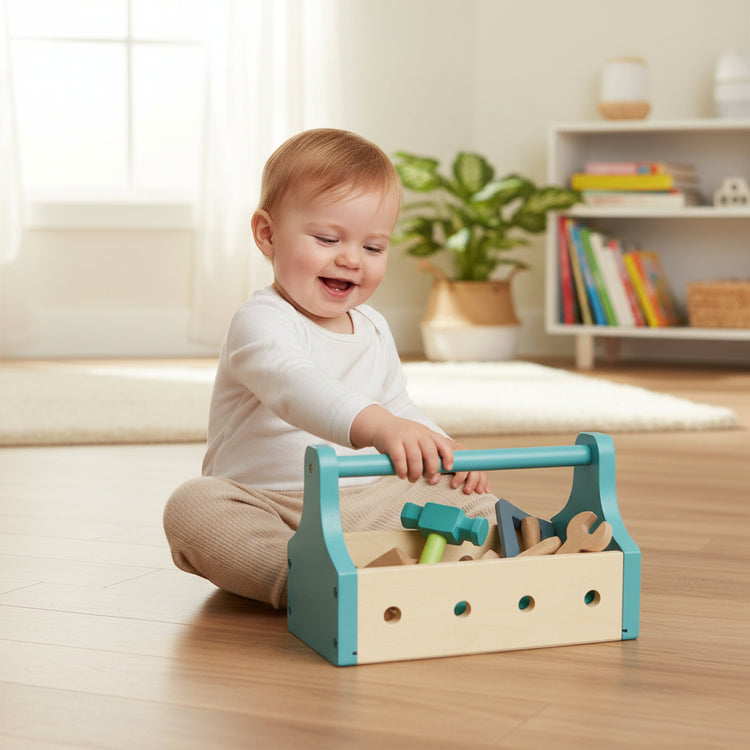 MAMAMEMO Gereedschapskist van FSC Hout – Speelgoed Gereedschap by Mamamemo