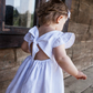 Annie & Charles® Jurk met Ruches – Biologisch Katoen | Meisjes 12M–6J by Annie&Charles