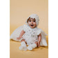 Erin Romper – Witte Romper met Geborduurde Bloemen