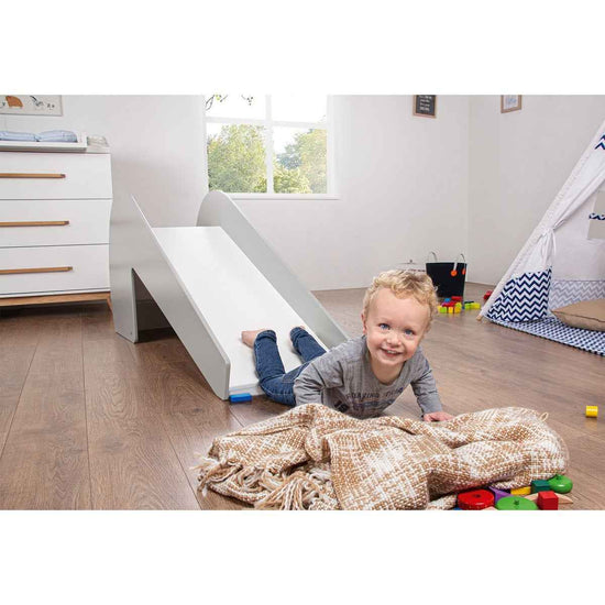 Indoor-slide "lotta", grijs/wit