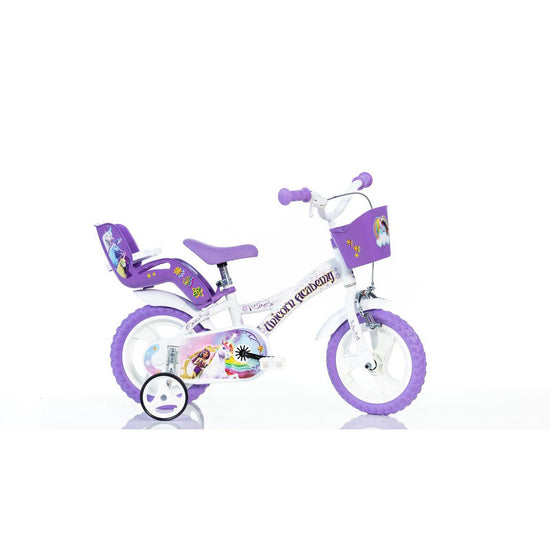 Dino Kinderfiets Unicorn Academy 12 inch by Dagros wholesales