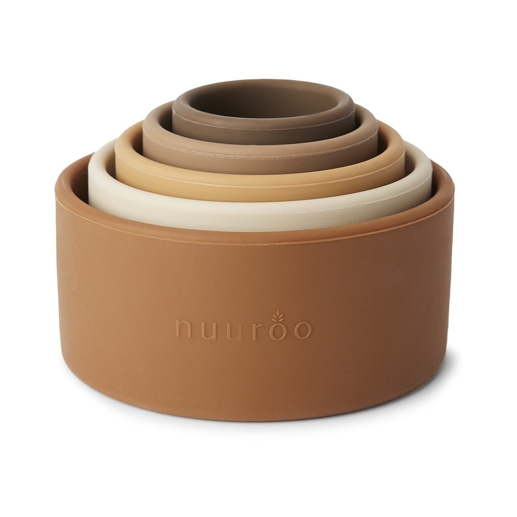 Vanja Siliconen Stapeltoren Bruin | Nuuroo | FDA Siliconen by Nuuroo