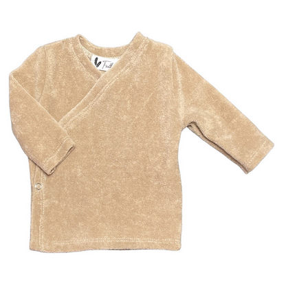 Overslagshirtje badstof sand - Esjalynn kids