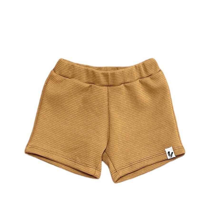 Shorts waffle camel