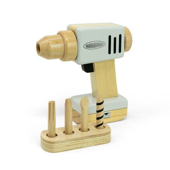MAMAMEMO Speelgoedboor 6-delig van FSC Hout – Speelgoed Gereedschap by Mamamemo
