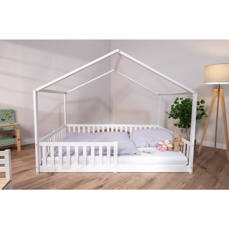 tiSsi® Enno Montessori Huisbed 140x200 cm – Wit Beukenhout by tiSsi ® Familie beginnt mit uns™