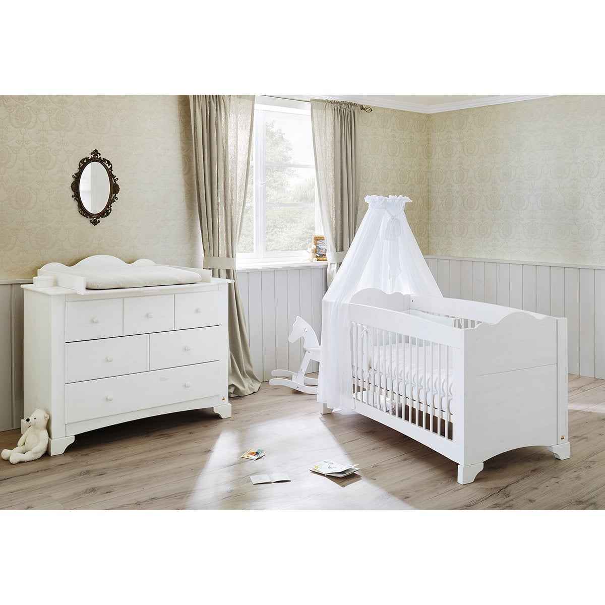 Startset Pino breed2 delen: ledikant, brede commode