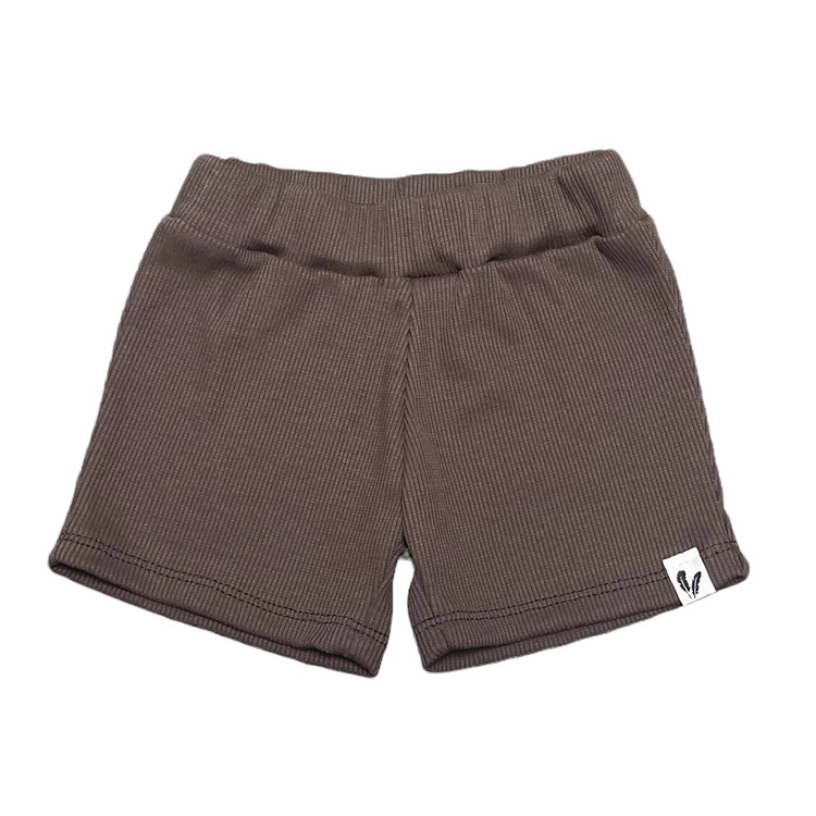 Shorts rib jersey mocha - Esjalynn kids