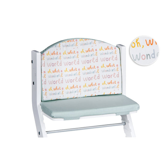 tiSsi® Zitkussen Kinderstoel – Mint Wonderful World | 100% Katoen by tiSsi ® Familie beginnt mit uns™