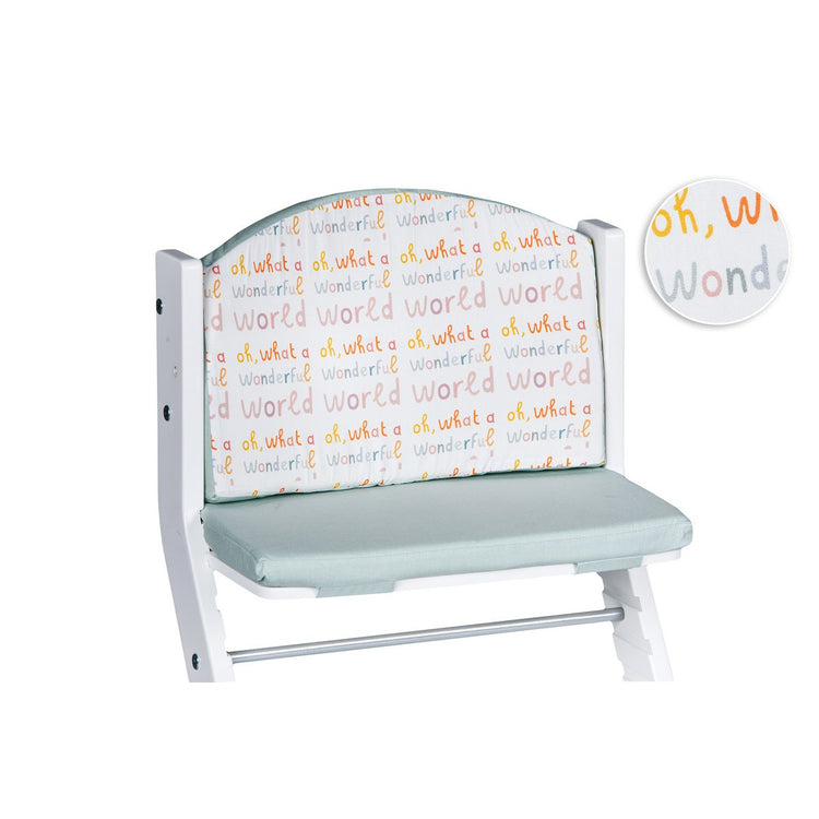 tiSsi® Zitkussen Kinderstoel – Mint Wonderful World | 100% Katoen by tiSsi ® Familie beginnt mit uns™