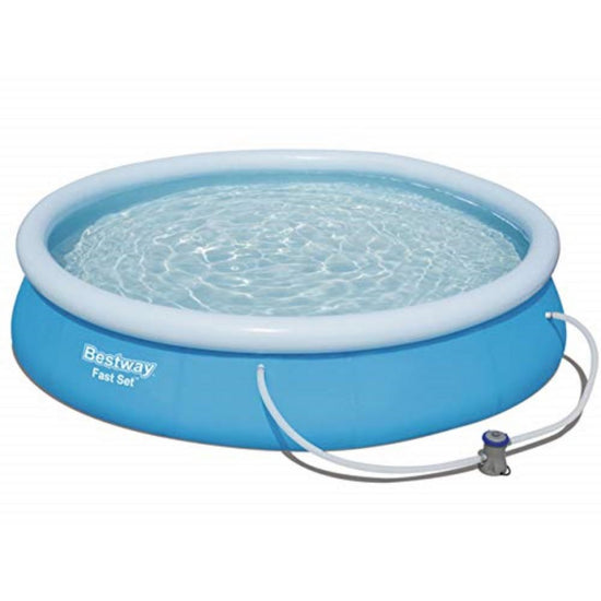 Bestway FastSet Opblaaszwembad 457x84cm – Inclusief 12V Pomp | Grootste FastSet Zwembad by Bestway