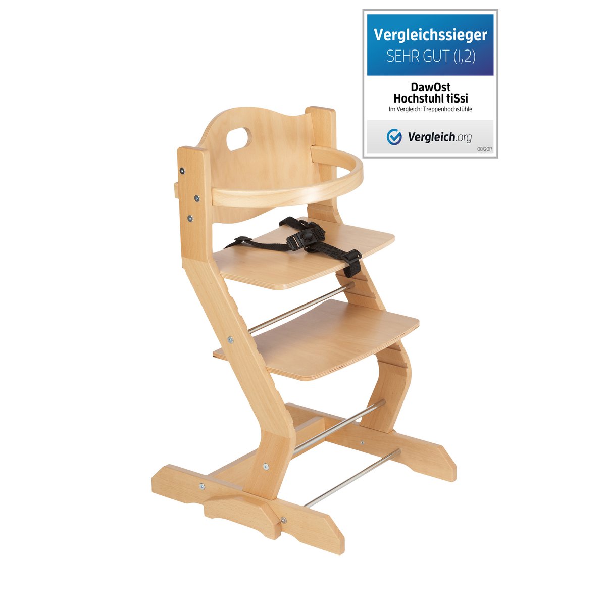 tiSsi® Houten Meegroei Kinderstoel (Inclusief Veiligheidsbeugel) – Naturel by tiSsi ® Familie beginnt mit uns™