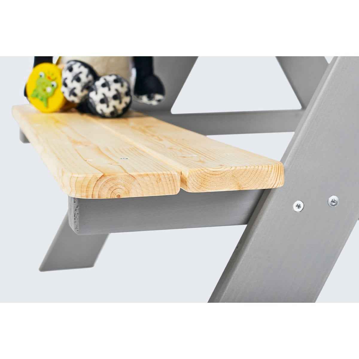 Picknickbank voor kinderen "Nicki For 4", grijs