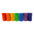 Papoose Mini Rainbow Concave Bouwstenen – 4cm | 49 stuks by Papoose