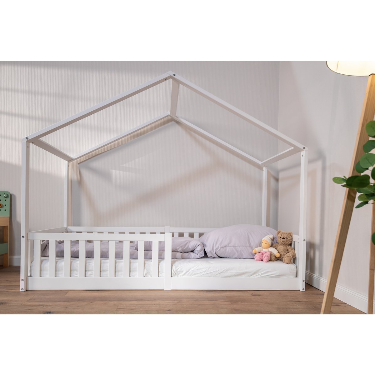 tiSsi® Enno Montessori Huisbed 90x200 cm – Wit Beukenhout by tiSsi ® Familie beginnt mit uns™