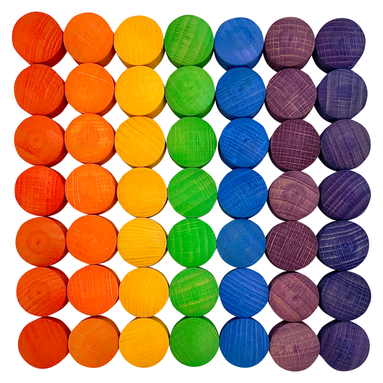 Mini Regenboog Convex Vormen 49-delig | Papoose by Papoose