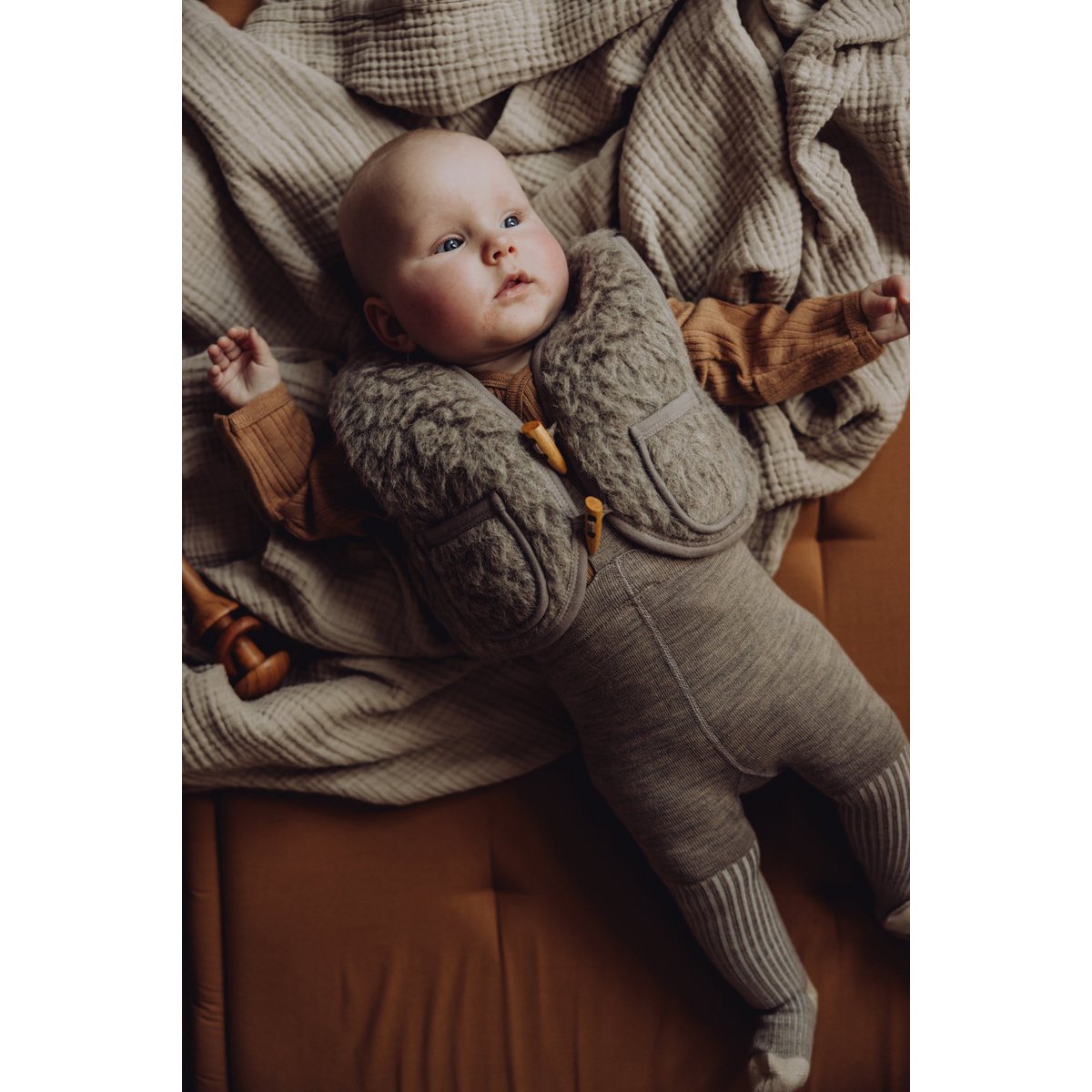 Wollen Sherpa Babyvest – Zacht En Warm