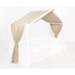 tiSsi® Mousseline Luifel voor Huisbed 90x200 cm – Crème by tiSsi ® Familie beginnt mit uns™