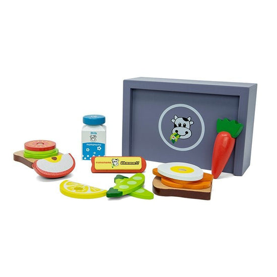 Mamamemo Lunchbox PLUM – 16-delig Houten Speelgoed by Mamamemo