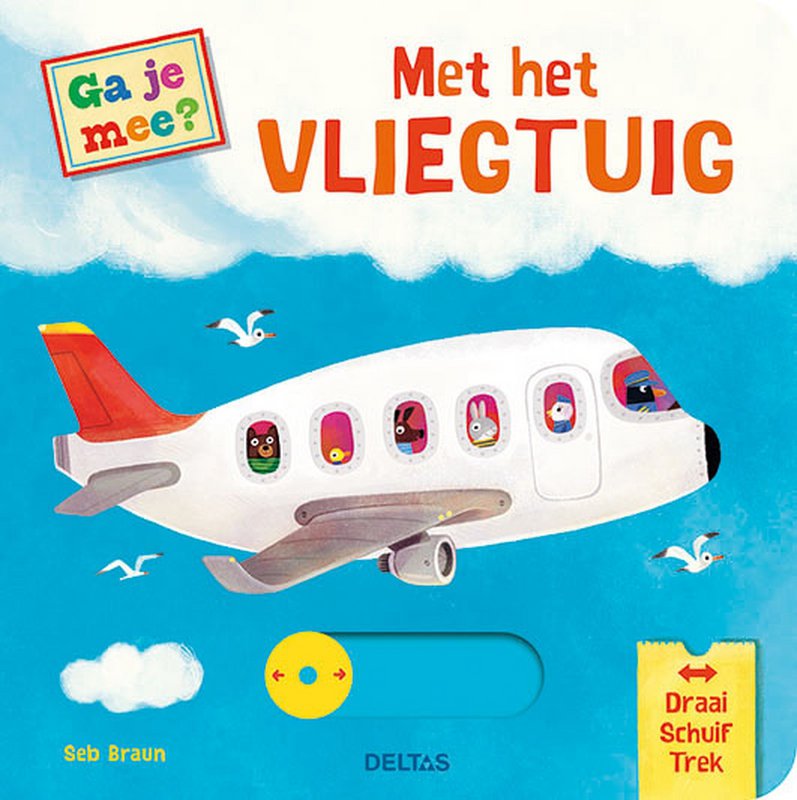 Ga je Mee met het Vliegtuig? | Interactief Babyboekje met Beweegbare Elementen (1+)