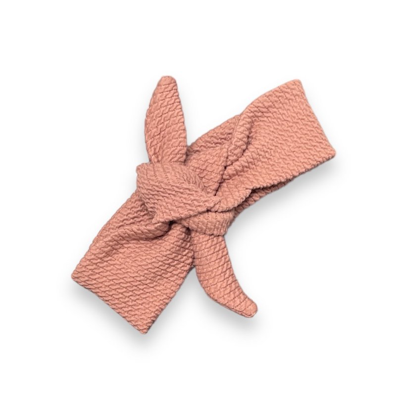 Boxpakje Ruffle Cable Clay Pink 2-delig – Met Haarbandje | GOTS | Feathers®