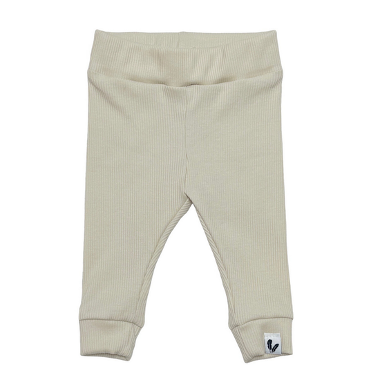Newborn broekje rib jersey natural beige - Esjalynn kids