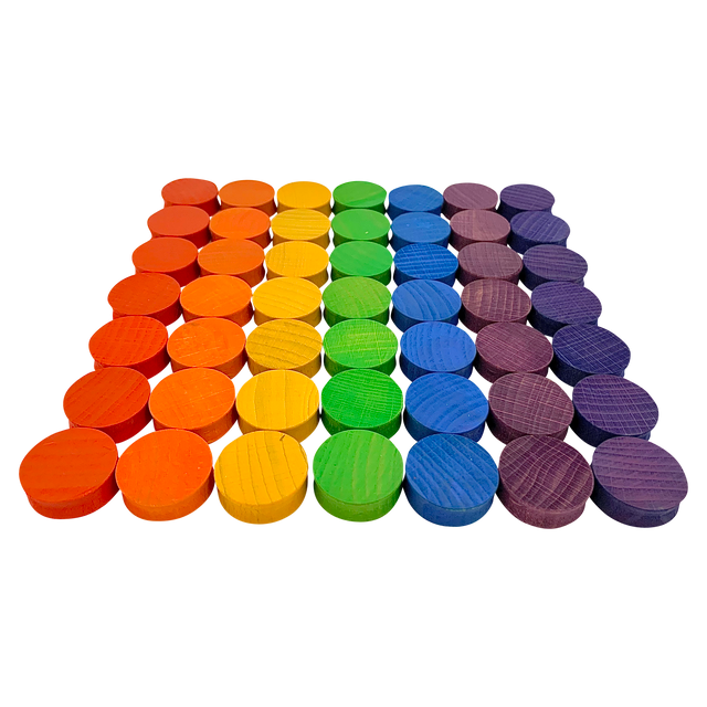 Mini Regenboog Concave Vormen 3cm 49-delig | Papoose by Papoose