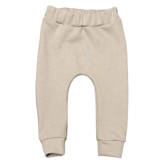 Jogger waffle dark beige