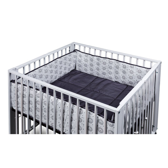 tiSsi® Moritz Boxkleed 4-Hoekige Box – Grey Lion | 89x85 cm by tiSsi ® Familie beginnt mit uns™