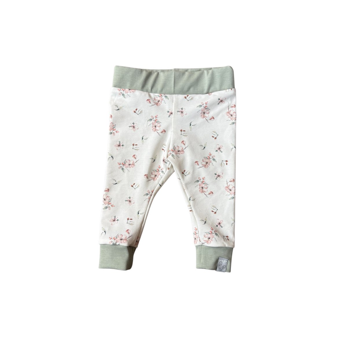 Newborn broekje combi cherry/green