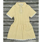 Sol Dress – Zacht Gebreide Jurk met Peter Pan-kraag