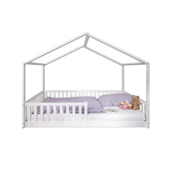 tiSsi® Enno Huisbed & Vloerbed 120x200 cm – Massief Beukenhout White by tiSsi ® Familie beginnt mit uns™