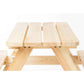 Kinderpicknickbank “Nicki Maxi voor 6”, naturel