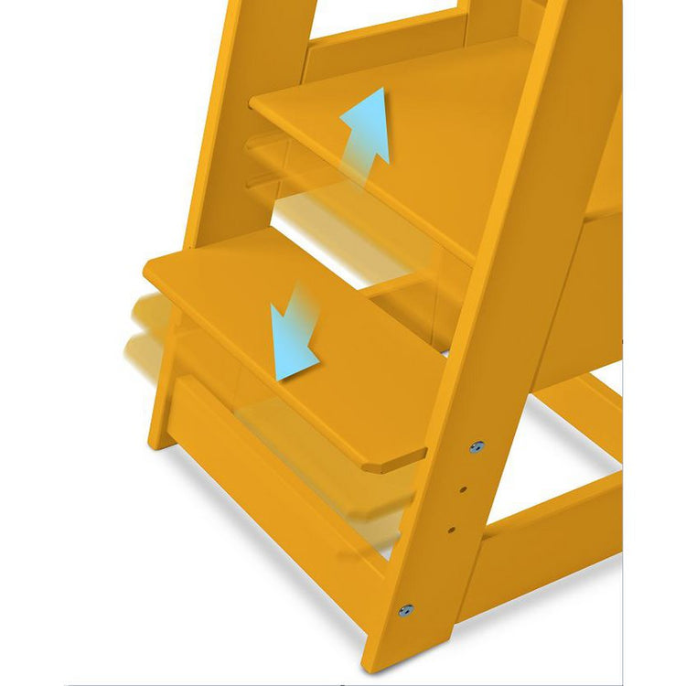tiSsi® Leertoren FELIX Beuk Zonnebloem Geel – In Hoogte Verstelbaar by tiSsi ® Familie beginnt mit uns™