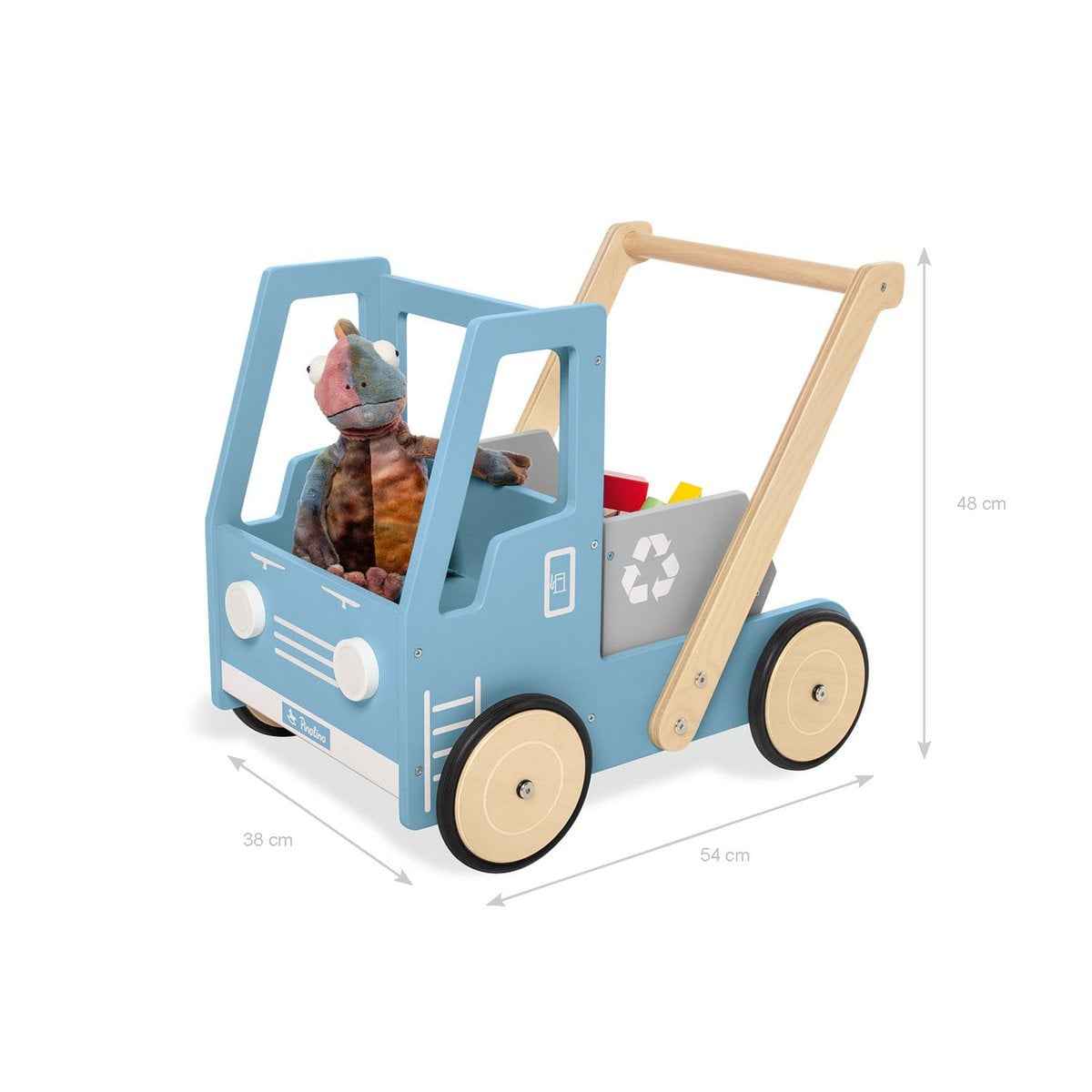 Learning Walker "Kipplaster Fred", blauw