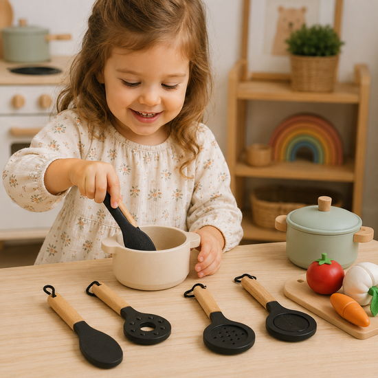 Mamamemo Beslaglepel – Duurzaam Speelkeuken Accessoire