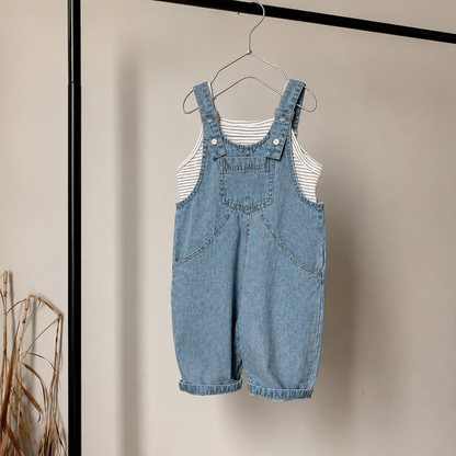 Aspyn Denim Overall – La Olivia Kids