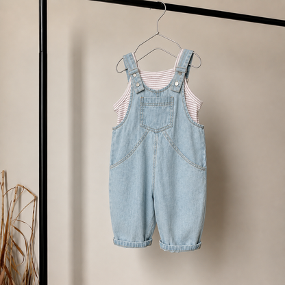 Aspyn Denim Overall – La Olivia Kids