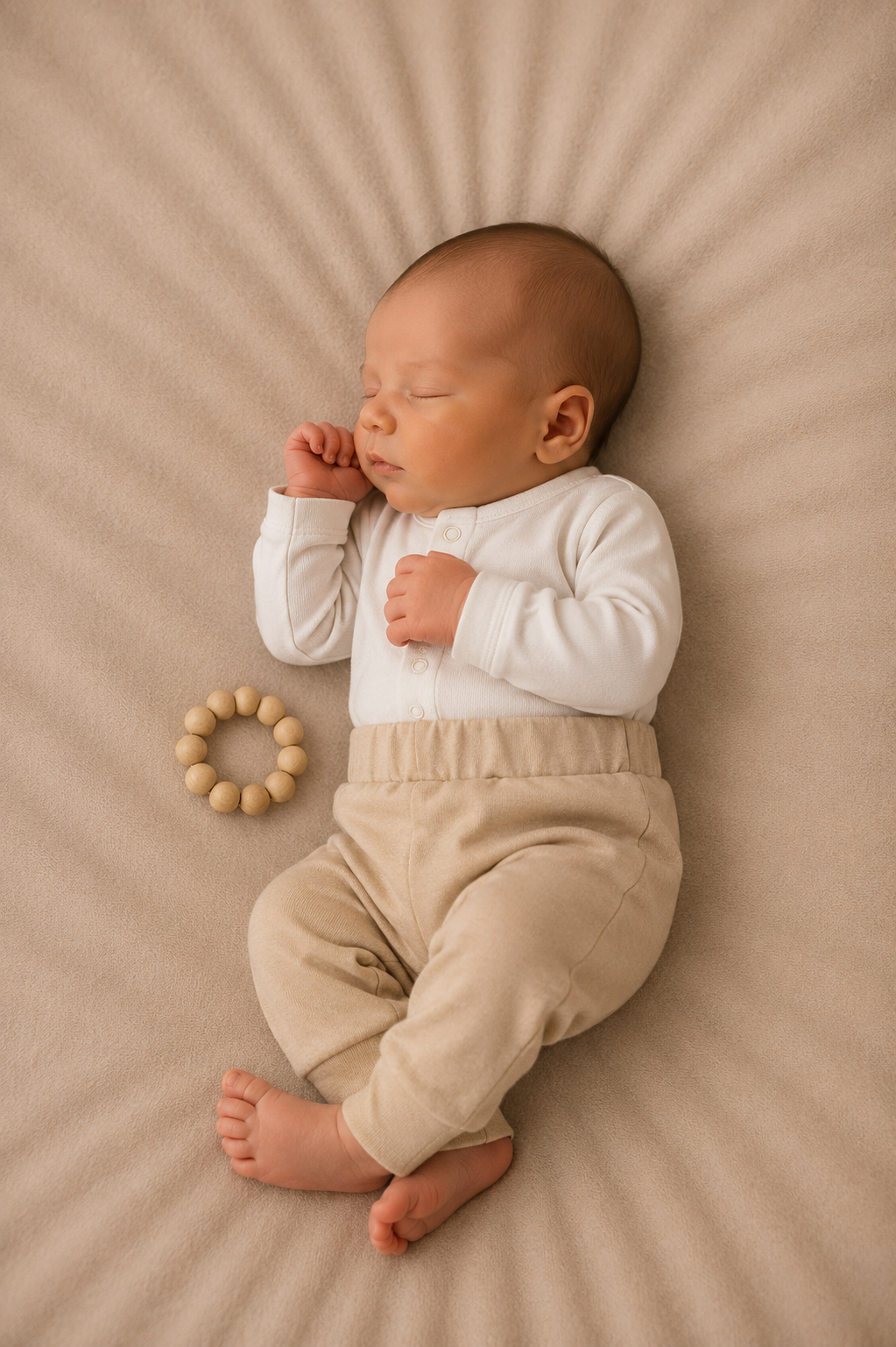 Newborn Baggy Broekje Cacao | Handgemaakt GOTS-katoen | Feathers® by Feathers®
