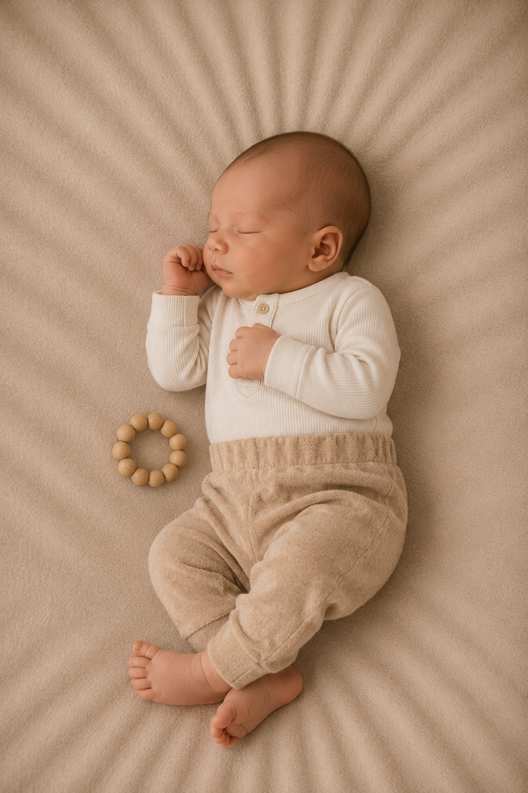 Feathers® Badstof Jogger – Cacao | Trendy & Comfortabel by Feathers®